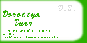 dorottya durr business card